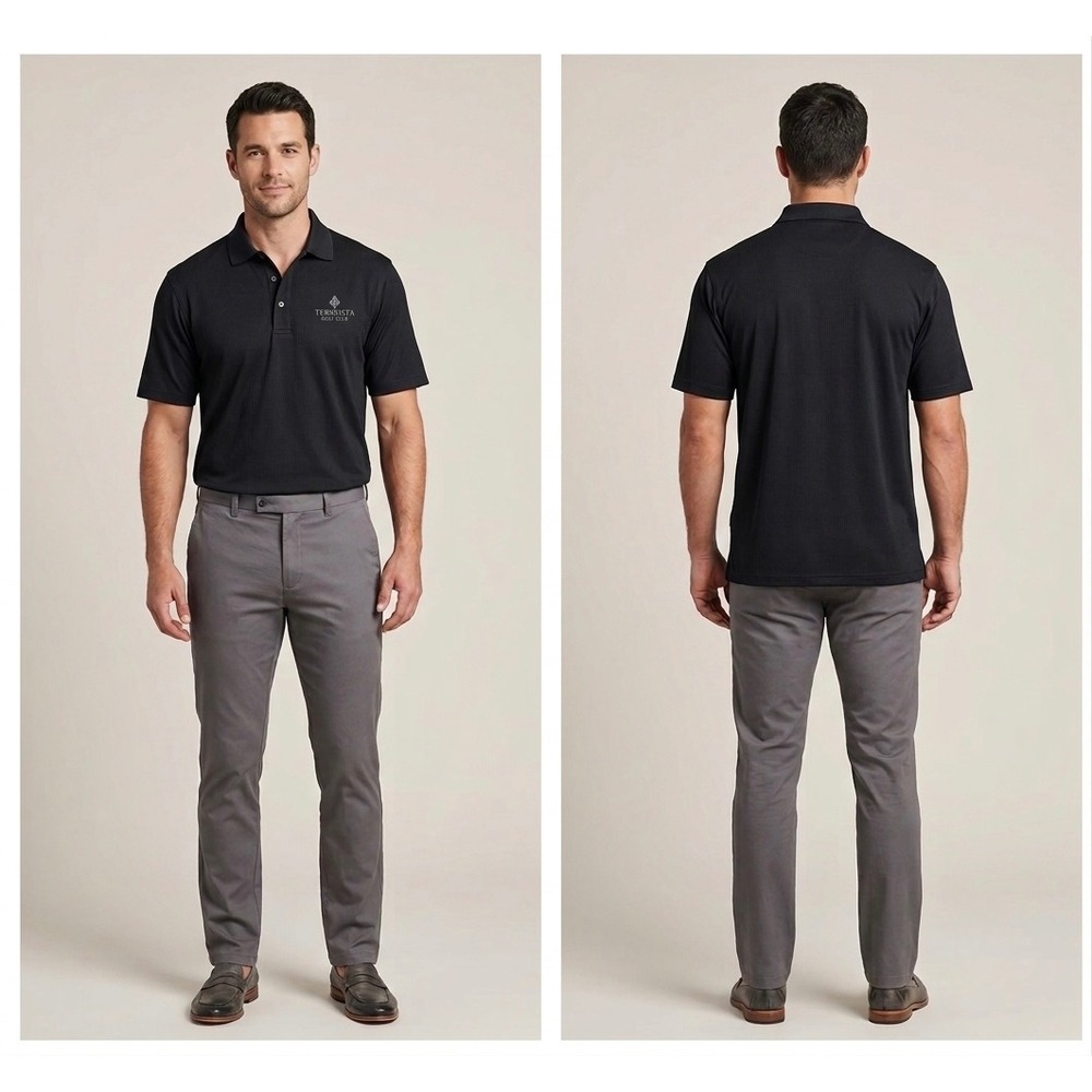 Oxford‎ America Veri Cool Polo Shirt Mens XL Black Teravista Golf Performance⁠